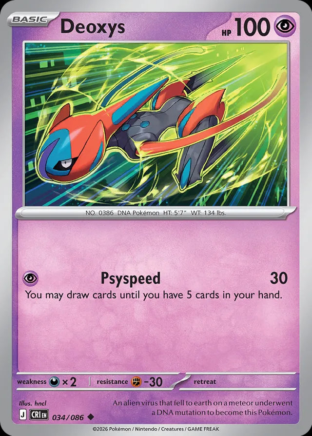 Chaos Rising Deoxys #034/86